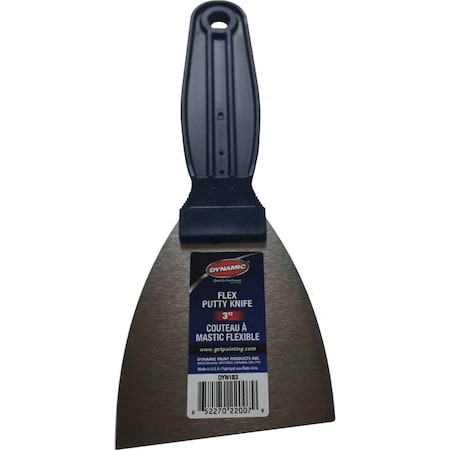 Dynamic Paint Products Dynamic DIY 3 in. Flex Putty Knife with Carbon Steel Blade DYN183